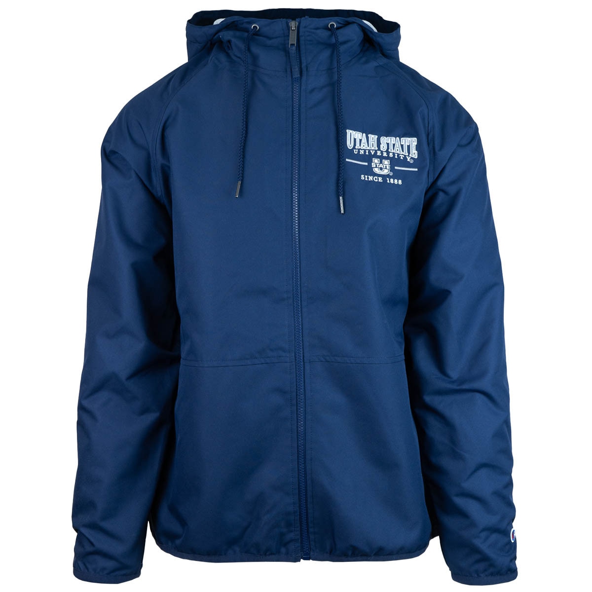 Champion utah state windbreaker zip up navy jacket